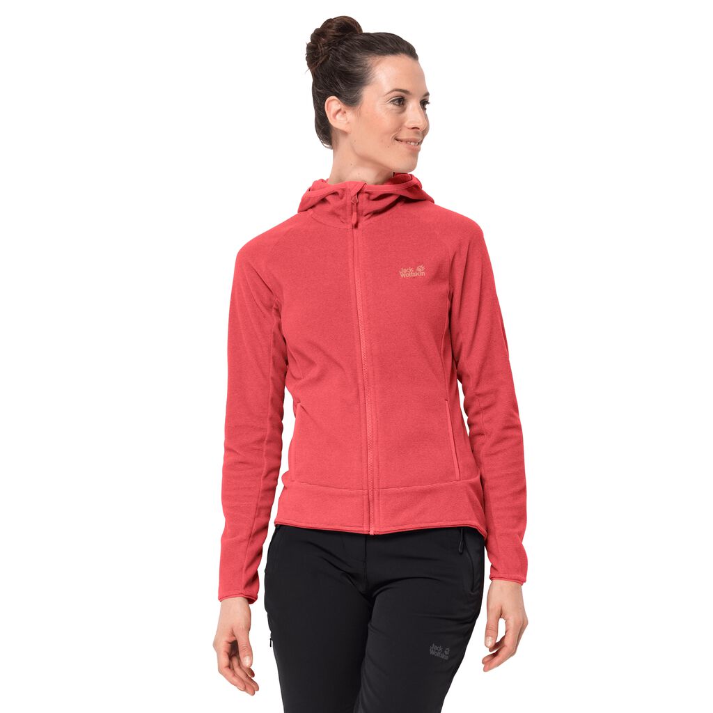 Jack Wolfskin ARCO Vestes Femme Rouge Stripes - YQKRHFD-25